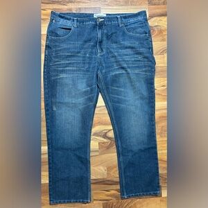Paper Denim And Cloth Men’s Jeans Size 42x32 Wide Leg Mid Rise Medium Wash
